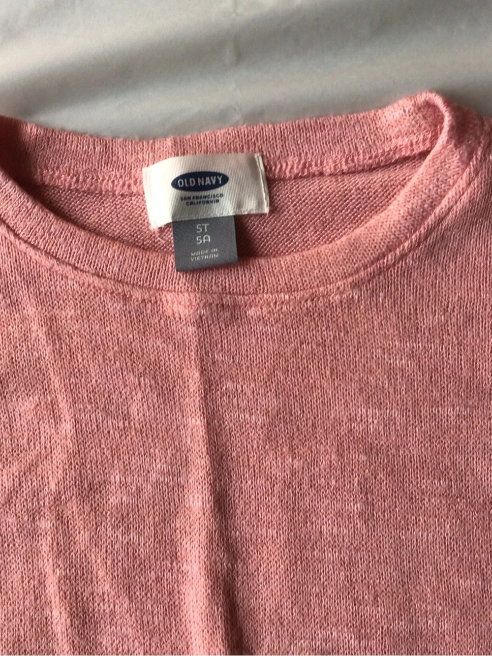 Old Navy Dusty Pink Girls Shirt with Front Pockets